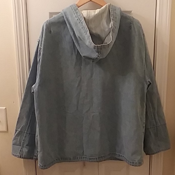 90's y2k Vintage Soft puffy Denim Jacket - Picture 4 of 8